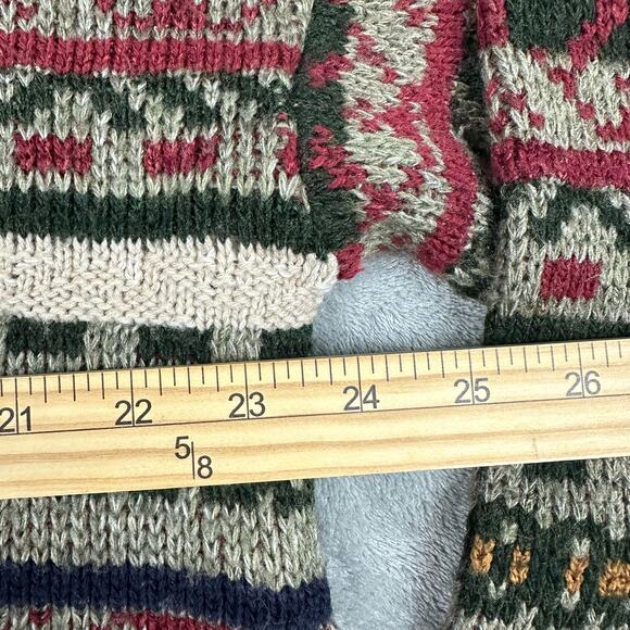 Vintage David Taylor Size XL Mens Fair Isle Crewneck Sweater Dad Grandpa - Picture 6 of 6